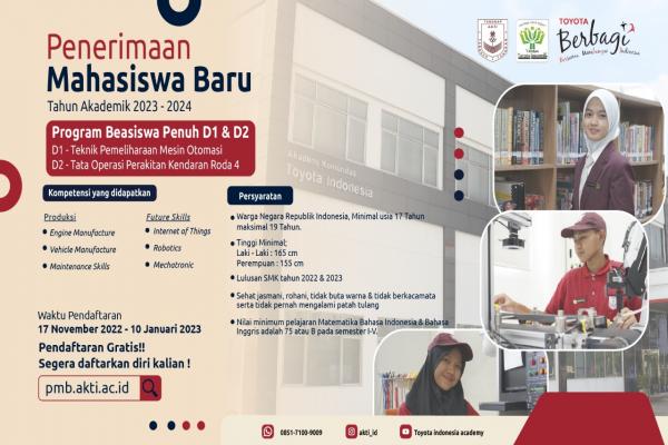 Penerimaan Mahasiswa Baru AKTI 2023-2024